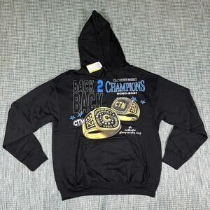 China Town MARKET Back to Back Champions 2021 Black Pullover Hoodie M New